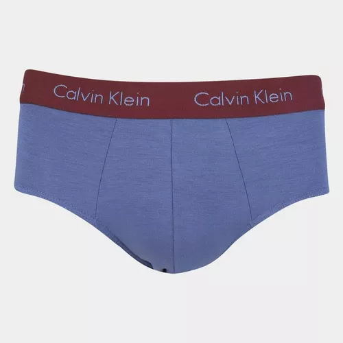 Kit Com 3 Cuecas Slip Modal Calvin Klein Mh017 - Original