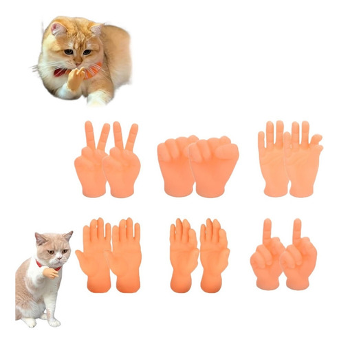 12 Pcs 2024 Nuevo Juguete Estirable Para Gatos Con Manos Tpr
