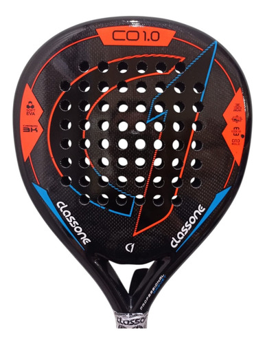 Paleta De Padel Paddle Class One 1.0 Full Carbono