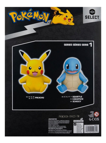 Pokemon Select Fig Deluxe Vinyl Pikachu & Squirtle 20 Cm