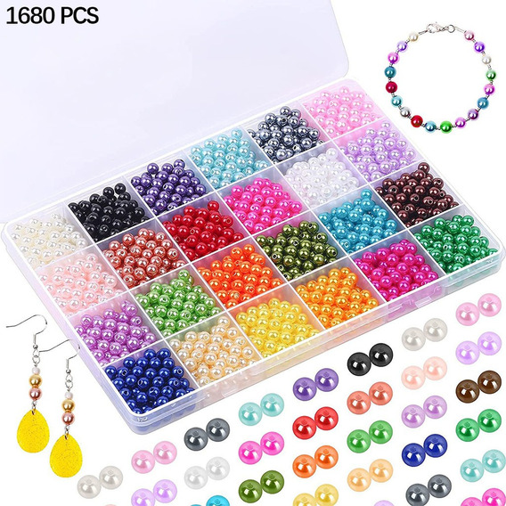 16colors Cuentas Semicirculares De Perlas De Color Ab Con 