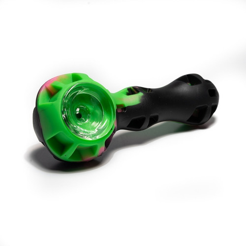 Imagen 1 de 6 de Pipa De Silicona Con Palita Dabber Cazuela De Vidrio Rosin
