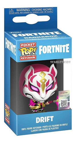 Funko Pop Llavero Deriva Fortnite Original Scarlet Kids