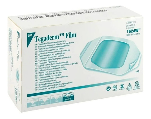Aposito Parche Tegaderm Film Impermeable 3m 6x7cm X 10 Uds