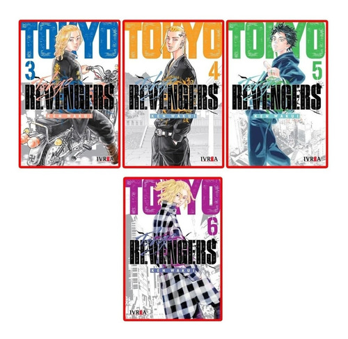 Combo Tokyo Revengers 3, 4, 5 Y 06 - Manga Ivrea