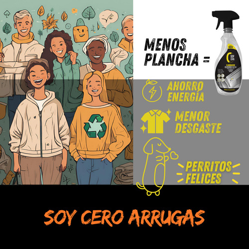 Eliminador De Arrugas Para Telas - Sin Plancha | Soy Cero