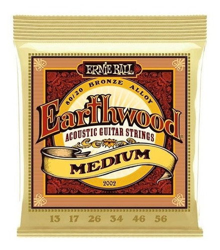 Ernie Ball 2002 Jgo Cuerdas Guitarra Acustic Earthwood 13-56