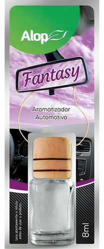 Aromatizador Automotivo Fantasy 8ml Cheirinho Par Carro Alop