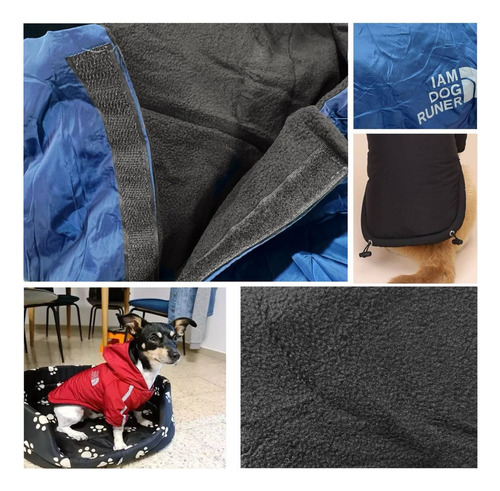 Abrigo Ropa Para Mascotas Perro Gato Polar Impermeable Negro