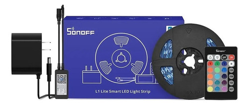 Tira Led Wifi Sonoff L1 Lite Smart Compatible Google Alexa Color de la luz RGB