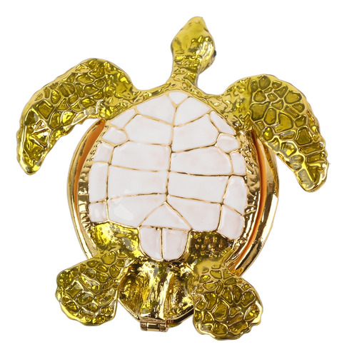 Abalorio De Metal Con Forma De Tortuga Incrustado En Forma D