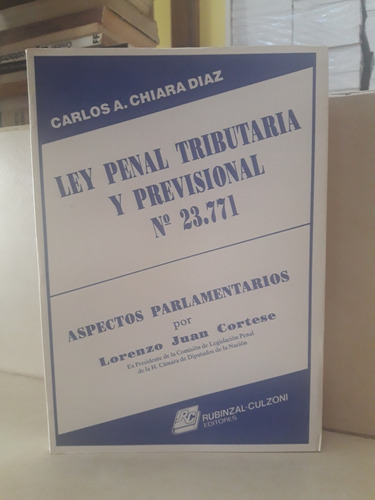 Derecho Ley Penal Tributaria Y Previsional 23771 Chiara Diaz