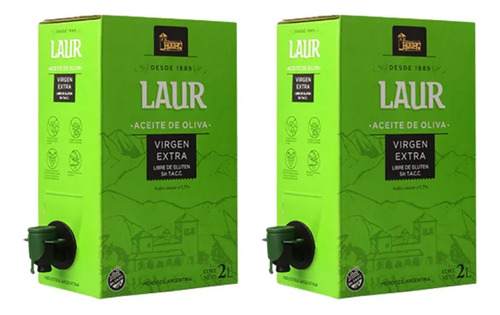 Aceite De Oliva Laur Virgen Extra Bag In Box X2000cc X2u
