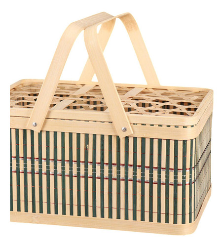 Cesta De Picnic Cesta Tejida Contenedor De Huevos Cesta