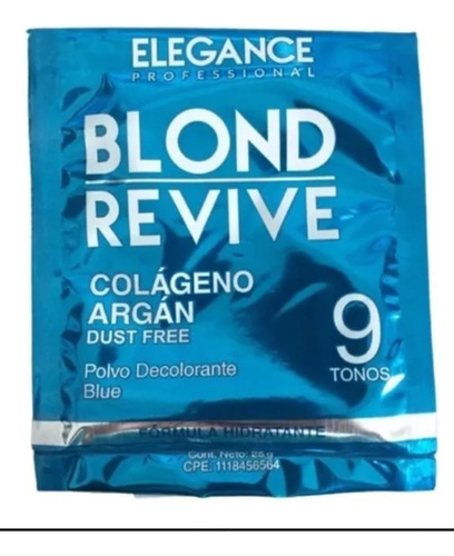 Polvo Decolorante Blonde Revive Elegance 2 Sobres Suma 50 Gr