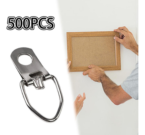 A 500 Uds D-perchas Para Cuadros, Ganchos Metálicos De Un