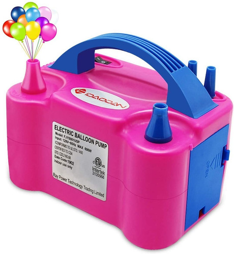 Inflador De Globos Eléctrico De 2 Boquillas