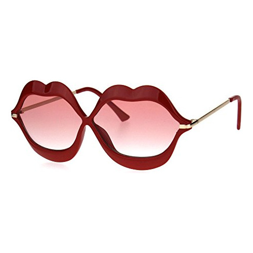 Lip Shape Gafas De Sol Lips Kiss Womens Cute Fashion 33mcs