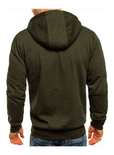 Sudadera Hombre Con Capucha Deportiva Con Cierre Hoodie