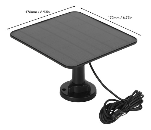 Fuente De Alimentación Solar Para Cámara, Panel De 12 W, Ip6