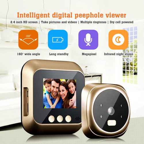Visualização Visual Do Doorbell Door Viewer (sem Bateria Fot