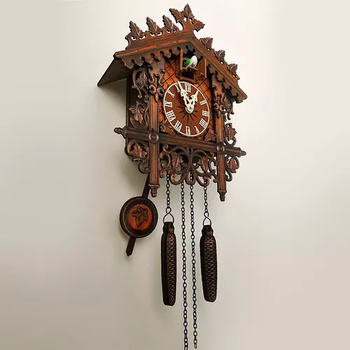  Reloj de cuco tradicional de la selva negra, reloj de