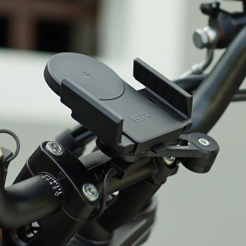 Cargador Celular Inductivo Para Moto Y Soporte Sistema Spc