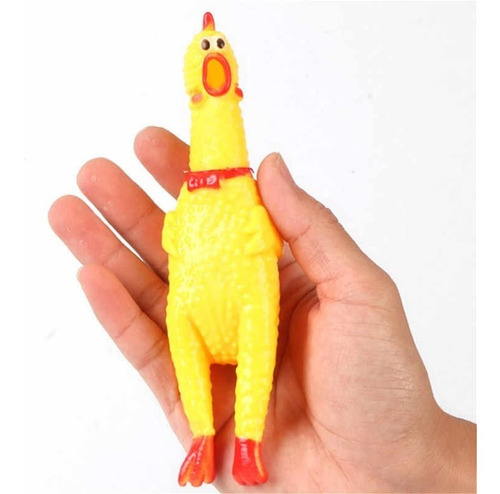 Juguete Sonoro Para Perro Pollo Chillon Mascota Pequeño 16cm