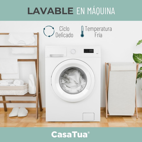 Imagen 7 de 10 de Cubre Colchon Protector Impermeable Bambu 2 Plazas Y King