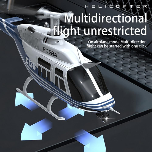 C138 Rc Helicóptero 2.4g 6ch 6-axis Gyro Altitude Hold 1/33