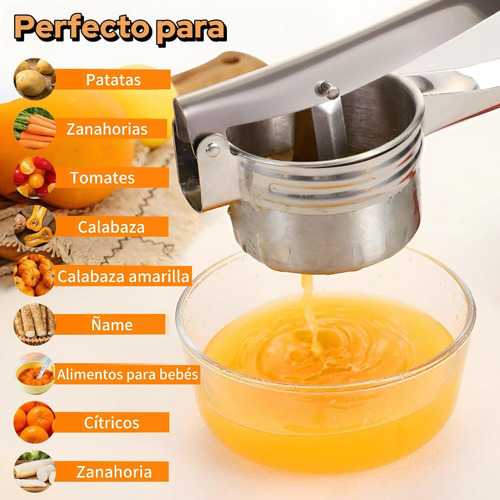 Prensador Patatas Ricer Acero Inoxidable Prensa Ergonómica