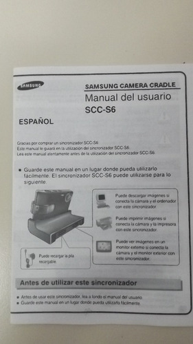 Camara Samsung Digimaxi6 6mp- Mp3 & Lcd 2.4-3x S/pila Y Base