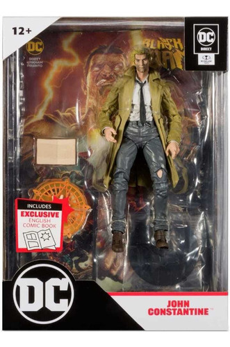 Dc Multiverse John Constantine Con Comic Incluido Mcfarlane