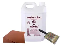 Comprar Aceite De Lino Maderas Doble Cocido 5 Lt +pinceleta+5 Lijas