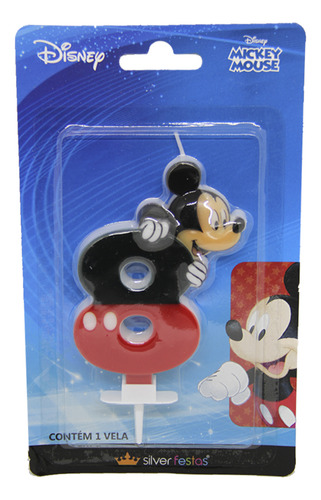 Vela Mickey Número 8 - Silverfestas