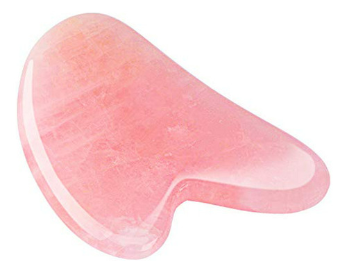 Rosenice Rose Quartz Gua Sha Facial Tools, Natural Gua Sha S