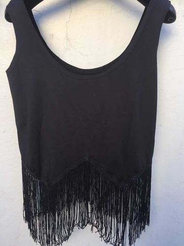 Musculosa Con Flecos - Mujer, Fiesta O Casual