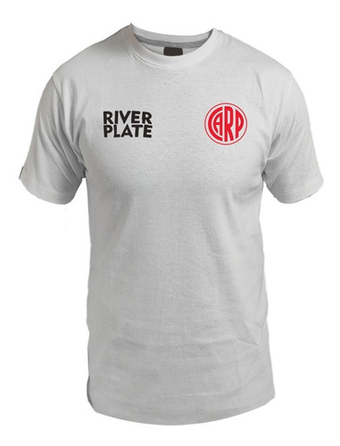 Remera De River Plate Logo Carp / Sigla / Todos Los Talles