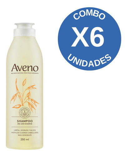 Combo X6 Aveno Shampoo 250 Ml