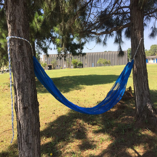 Rede De Descanso Araty Relax Azul Royal Polipropileno