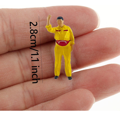 3 Piezas 1/64 Modelo De Servicio Miniatura Amarillo