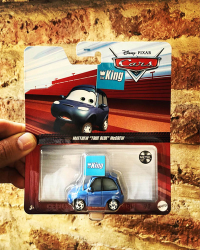 Disney Pixar Cars Matthew True Blue 1/55 Die Cast Mattel