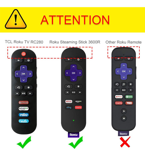 Funda Protectora Roku Steaming Stick 3600r Silicona Negro Negro