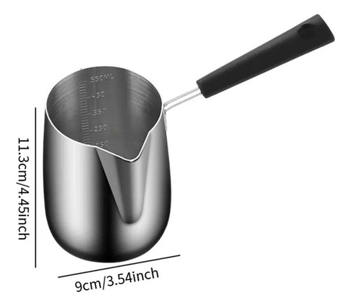 Para Cafetera Sopera Acero Inoxidable 900 Ml Con Boca