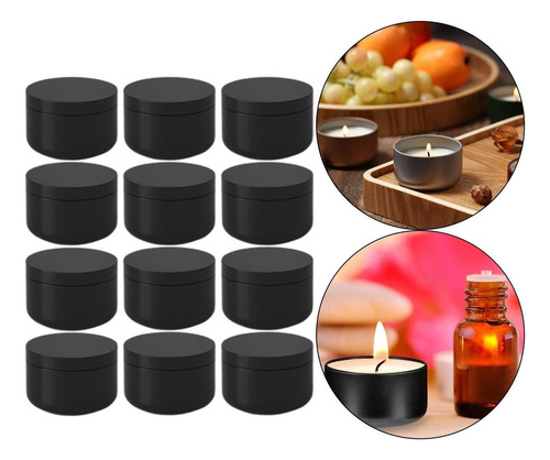 12 Latas De Aluminio De 50 Ml Recargables Con Contenedores