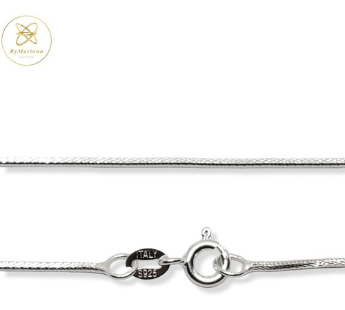 Imagen 2 de 5 de Cadena Plata Clapton Cuadrada 4,3 Grs X 40 Cm