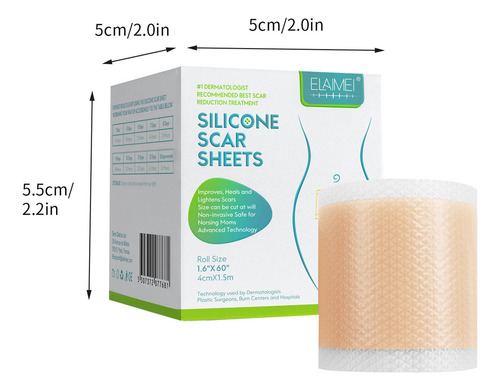 Penso De Silicone Para Cicatrizes, Fita Adesiva Eficaz