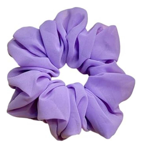 Scrunchie Colet Para El Cabello Xl Morado Liso