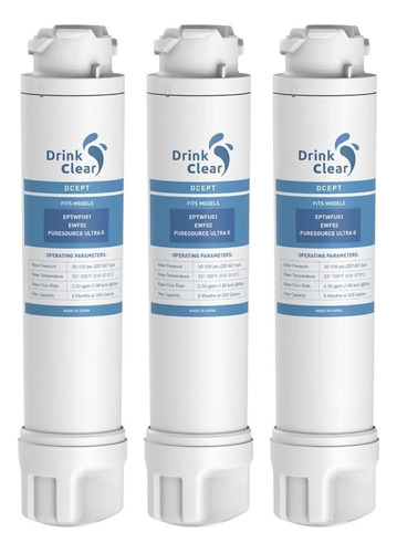 Drinkclear Reemplazo Para Eptwfu01, Pure Source Ultra Ii, Ew