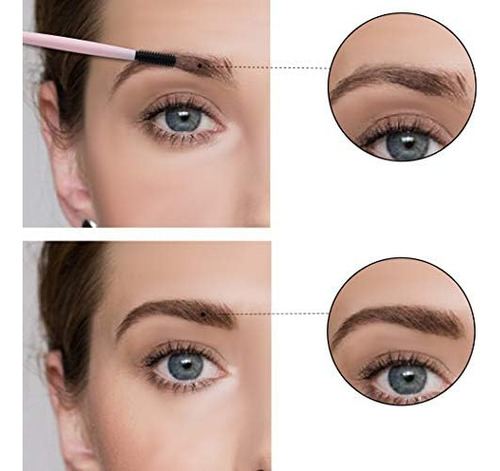 Pincel Reutilizável Para Sobrancelhas E Cílios Com Estojo,